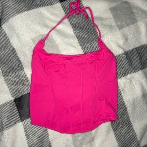 Gilly Hicks Pink Corset Top